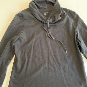 Karen Scott Sport black scoop neck sweater